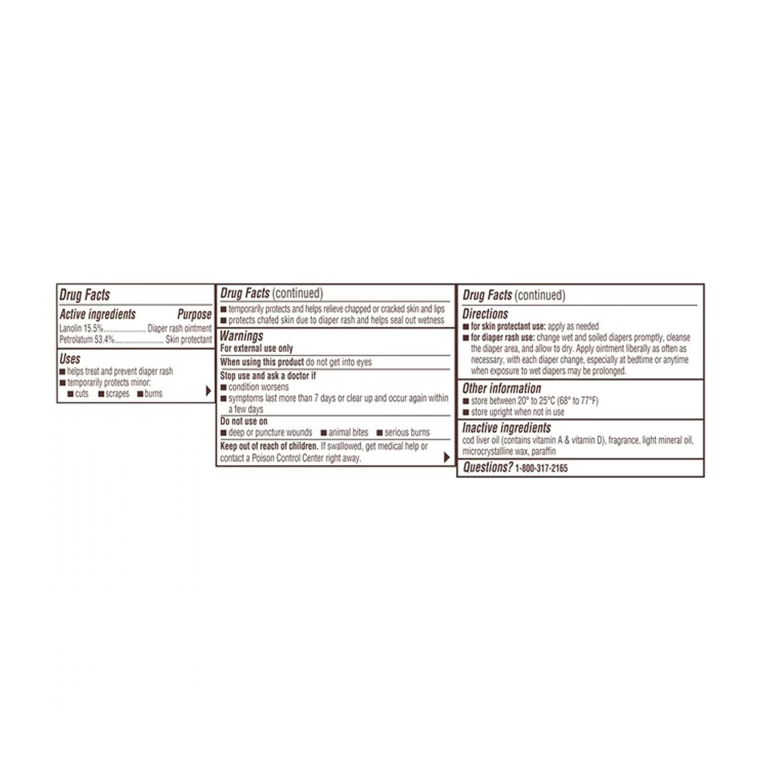 A+D Original Diaper Rash Ointment, Skin Protectant, 16 oz – Bild 2