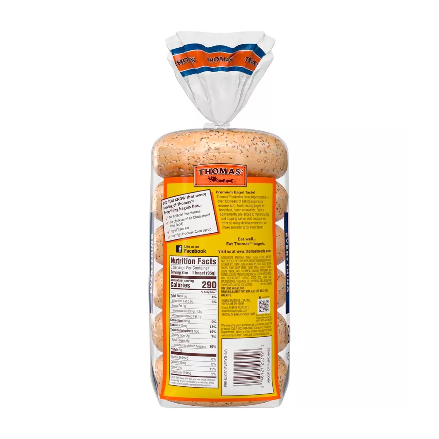 Thomas' Everything Bagels - 20oz_6ct – Bild 2